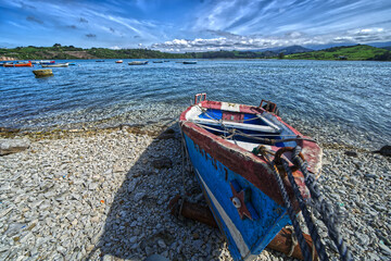 boat in the estuary