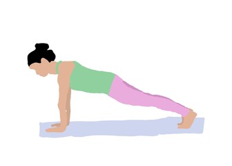 yoga pose silhouette