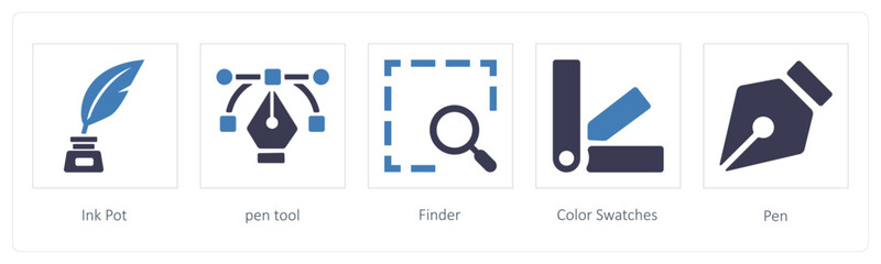 Ink Pot, pen tool, Finder