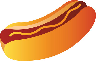 Hot Dog Icon Vector
