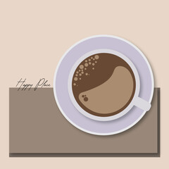 Cup of Coffee - Vector Illustration