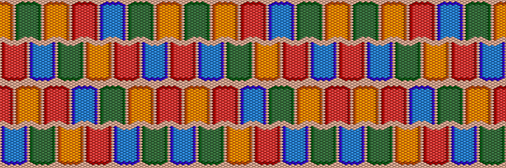 Seamless 3D pattern with stacks of colorful books.