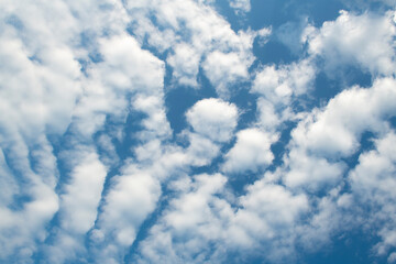  blue sky, white clouds. Patara Beacah, Turkey.	