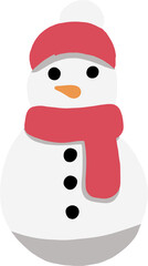 doodle freehand sketch drawing of a snowman. christmas festival concept.