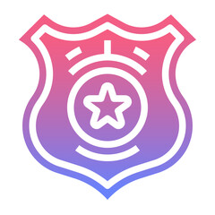 policeman gradient icon