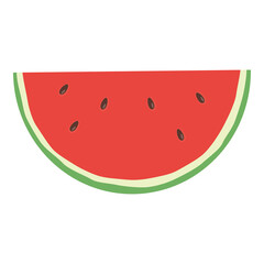 slice of watermelon illustration