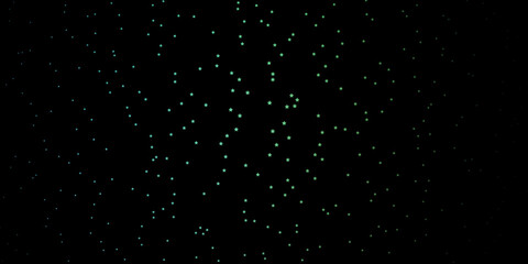 Dark Blue, Green vector layout with bright stars.