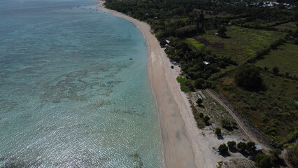 aerial view of the beach