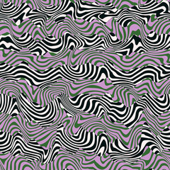 Retro wavy seamless texture