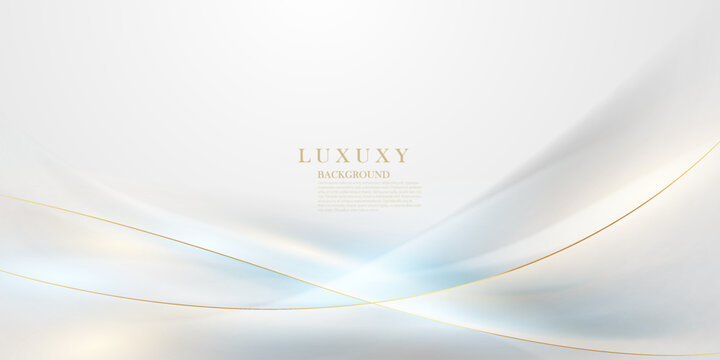 Abstract golden lines background luxury design vector illustration