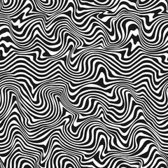 Monochrome abstract psychodelic wave - 533888414