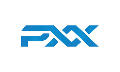 PXX monogram linked letters, creative typography logo icon