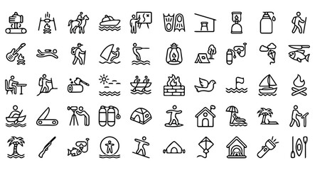 journey icon pack, handdrawn icon