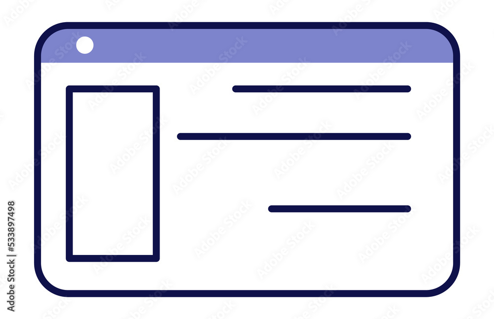 Aufkleber data frame. information box icon. interface element