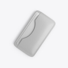 Leather Card Holder Mockup. 3D render