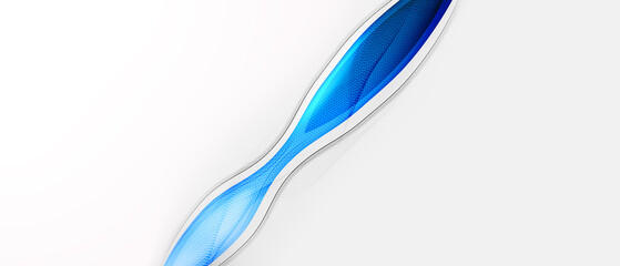  Blue line abstract set background