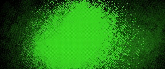 Abstract dark background stage, copy space, colorful neon green lights, bright reflections. Design concept for illustrations, decoration, wallpaper, backdrop, cinema scene or presentation.