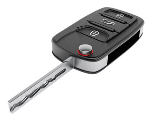 Car key on transparent background