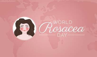 World Rosacea Day Background Illustration