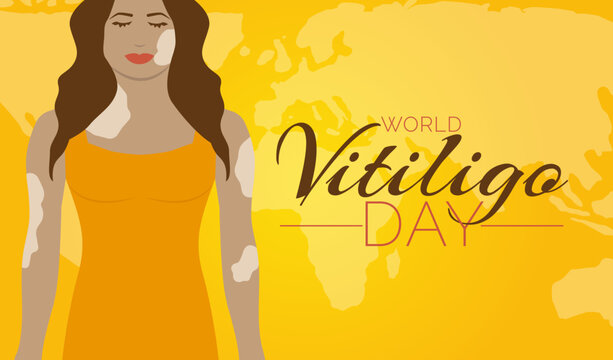 World Vitiligo Day Yellow Background Design