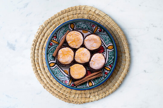Yolks Santa Teresa. Postre tradicional espa&ntilde;ol hecho con monjas en conventos.