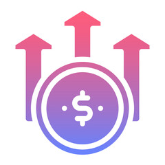 overweight line gradient icon