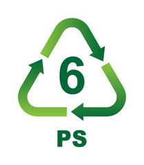 Recycling Symbols For Plastic. Vector icon illustration (PS)