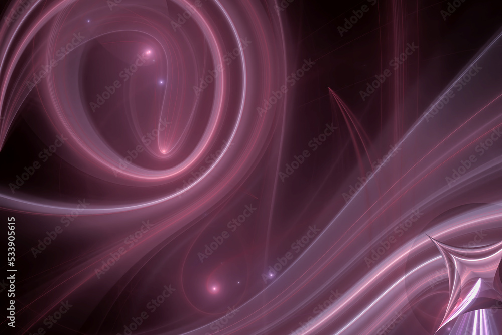 Poster fractal spiral. abstract fractal patterns and shapes. dynamic flowing natural forms.