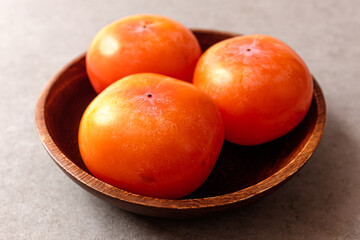Sweet and soft fruit ripe persimmon