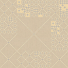 Obraz premium Abstract lines Maze generative art background art illustration