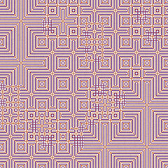 Abstract lines Maze generative art background art illustration