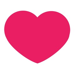 Pink heart isolated on white, pink heart for social media, love symbol, heart symbol 
