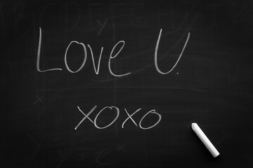 Obraz premium Abstract Chalk rubbed out on blackboard or chalkboard texture. clean school board for background or copy space for add text message. Backdrop of Education concepts.