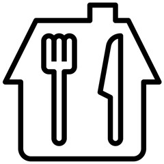 take modern line style icon