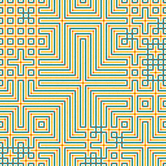 Abstract lines Maze generative art background art illustration
