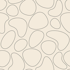 Linear vector shapes seamless pattern. Geometric backdrop illustration. Wallpaper, graphic background, fabric, textile, print, wrapping paper or package design.