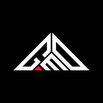 GMD letter logo creative design with vector graphic, GMD simple and modern logo in triangle shape.