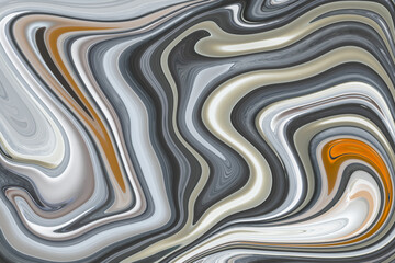 Fototapeta premium Striped texture. Bright abstract composition. Moving colorful lines, modern trendy wallpaper. Creative shape. Art fluid design. Waves flow, graphic background, swirl pattern. Marbling template, poster