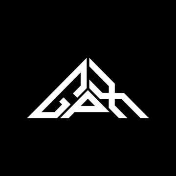 GPX letter logo creative design with vector graphic, GPX simple and modern logo in triangle shape.