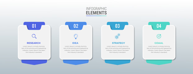 Steps infographic design