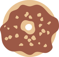 peanut chocolate donut