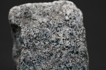 Granite is rich in quartz, mica and feldspar coarsely crystalline plutonic rock - obrazy, fototapety, plakaty