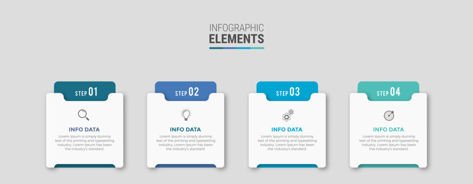 Steps infographic design