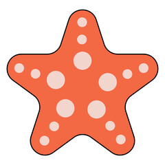starfish Filled clipart