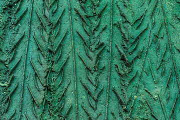 tracks on sand. Background and texture.