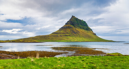 Beautiful volcano scenery. Iceland