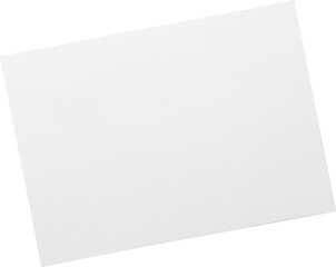 close up of stack of mockup white papers letter isolated png on white background top view - obrazy, fototapety, plakaty