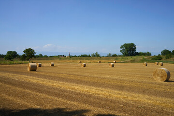 Fototapeta premium Country landscape near Longare, Vicenza, Italy