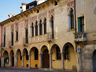 Fototapeta na wymiar Historic buildings of Vicenza, Italy