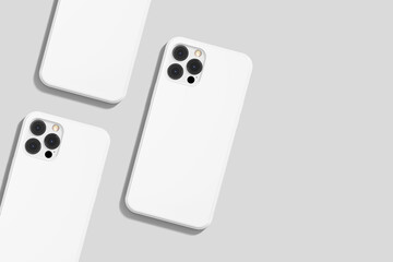 3D Blank Render of iPhone Case for mockup